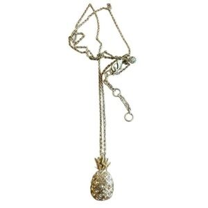 J. Crew Gold Pineapple Necklace